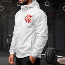 Men's Waterproof Windbreaker Jacket Mengao Rj Lightweight Tactel Ideal For Everyday Use And Hiking - White - View 2