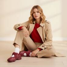 Nike Air Rift 'Botanical Stitch' Red Team-Red Pale-Ivory Sneakers Women IH7318-677 - 彩色 - 查看 3