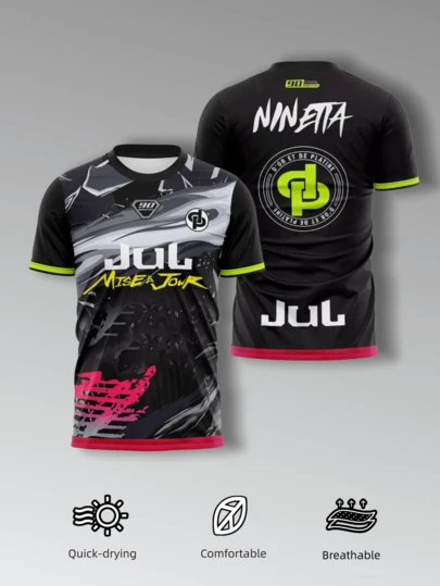 KOVSEE JUL Themed Cultural Sweatshirt, Fashionable Quick-Dry Fan Culture Top, Suitable For Sports, Group Activities And Casual Wear