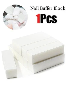 20pcs Nail Buffing Blocks, Medium/Fine Grit 100/180 Grit Polishing Blocks, Suitable For Acrylic Nails, Gel Nail Polish Nails, 3-In-1 Professional Pedicure Manicure Polishing Set, Nail Art Supplies, Nail Tools, Nail Art Tools, Back To School Season, Manicure, Nail Tools - White - View 12