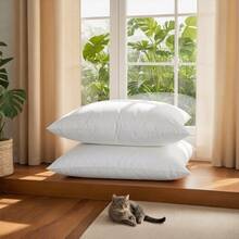 4-Piece White Pillow Core, Lightweight Down Instead Of Polyester Pillow, Sofa Cushion, Bed Pillow (4pc) - White - View 11