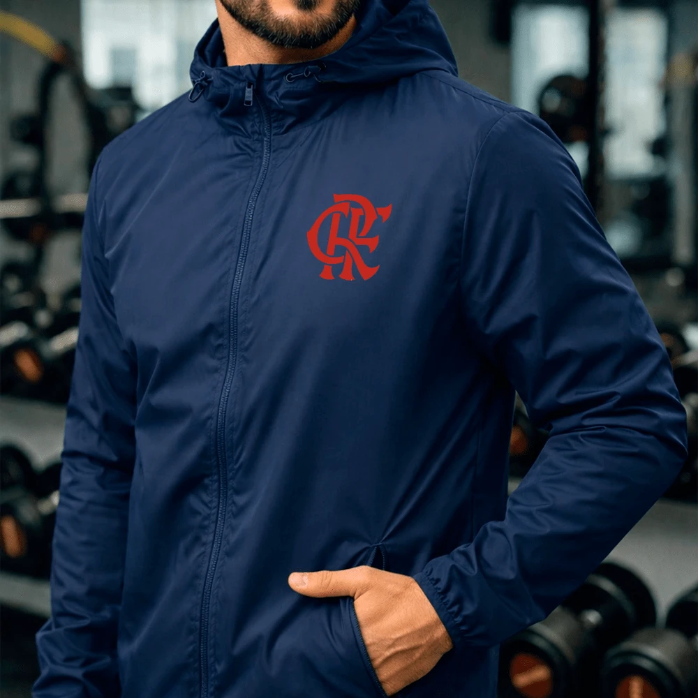 Men's Waterproof Windbreaker Jacket Mengao Rj Lightweight Tactel Ideal For Everyday Use And Hiking - azul real - Ver 1