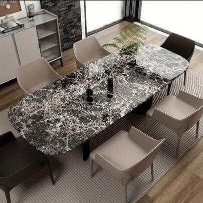 Self-Adhesive Waterproof, Oil-Proof, Heat-Resistant Desk Sticker, Marble Desk Paper, Furniture Renovation