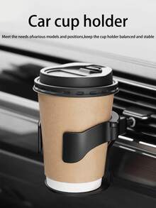 1pc Multi-Function Car Air Vent Cup Holder - Tea Cup Holder - Beverage Holder - Car Ashtray Mounting Bracket - Multicolor - View 9