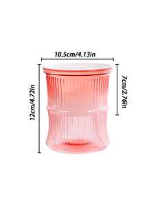 1 pieza Maceta pequeña autorriego transparente y de colores creativos, maceta de imitación de vidrio para plantas de suelo o hidropónicas - Varios colores - Ver 4