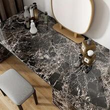 Self-Adhesive Waterproof, Oil-Proof, Heat-Resistant Desk Sticker, Marble Desk Paper, Furniture Renovation - Barbary Black - View 4
