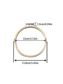 1个竹制绣绷，角度可调节，适用于房间装饰和DIY悬挂配件 - 竹繃 - 查看 13