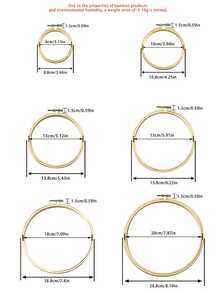 1个竹制绣绷，角度可调节，适用于房间装饰和DIY悬挂配件 - 竹繃 - 查看 8