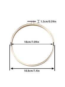 1个竹制绣绷，角度可调节，适用于房间装饰和DIY悬挂配件 - 竹繃 - 查看 9