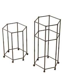 360° Rotating Hexagonal Wheeled Garment Rack, Heavy-Duty Rolling Clothes Rack, Space-Saving, Sturdy Metal Floor Standing Multi-Rod Clothing Rack, Suitable For Bedroom, Dorm And Balcony, Rotating Clothes Rack, Portable Wardrobe Rack, Freestanding Garment Rack, Retail Clothing Display Rack, Laundry Room Storage Rack, Home Decor, Room Decor, Wardrobe Storage Rack - Multicolor - View 9