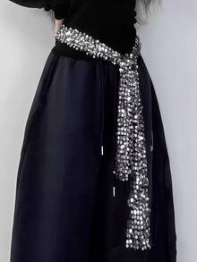 1件爵士舞臀巾，肚皮舞腰链配饰 - 彩色 - 查看 5