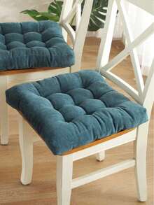 1Pc Plush Seat & Back Cushion, Thickened Soft Warm Cushion, Non-Slip Universal Chair Pad For Home Dining Chair, Office Chair, Student Chair, Car Seat - Multicolor - View 12