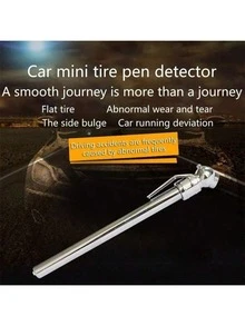 1pc Tire Pressure Gauge, Handheld Tire Pressure Tester Tool For Vehicle Safety Check - Multicolor - View 6