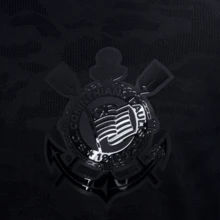 Corinthians Dry Jacquard Official Logo TPU Gel T-Shirt - Black - View 4