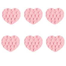 Paquete de 6 ventosas de silicona con forma de corazón multifuncionales de doble cara, accesorio para grabación de video y selfie de teléfonos móviles, fuerte adherencia, ventosas de teléfono móvil multifuncionales, regalo de boda y fiesta de cumpleaños - Multicolor - Ver 14