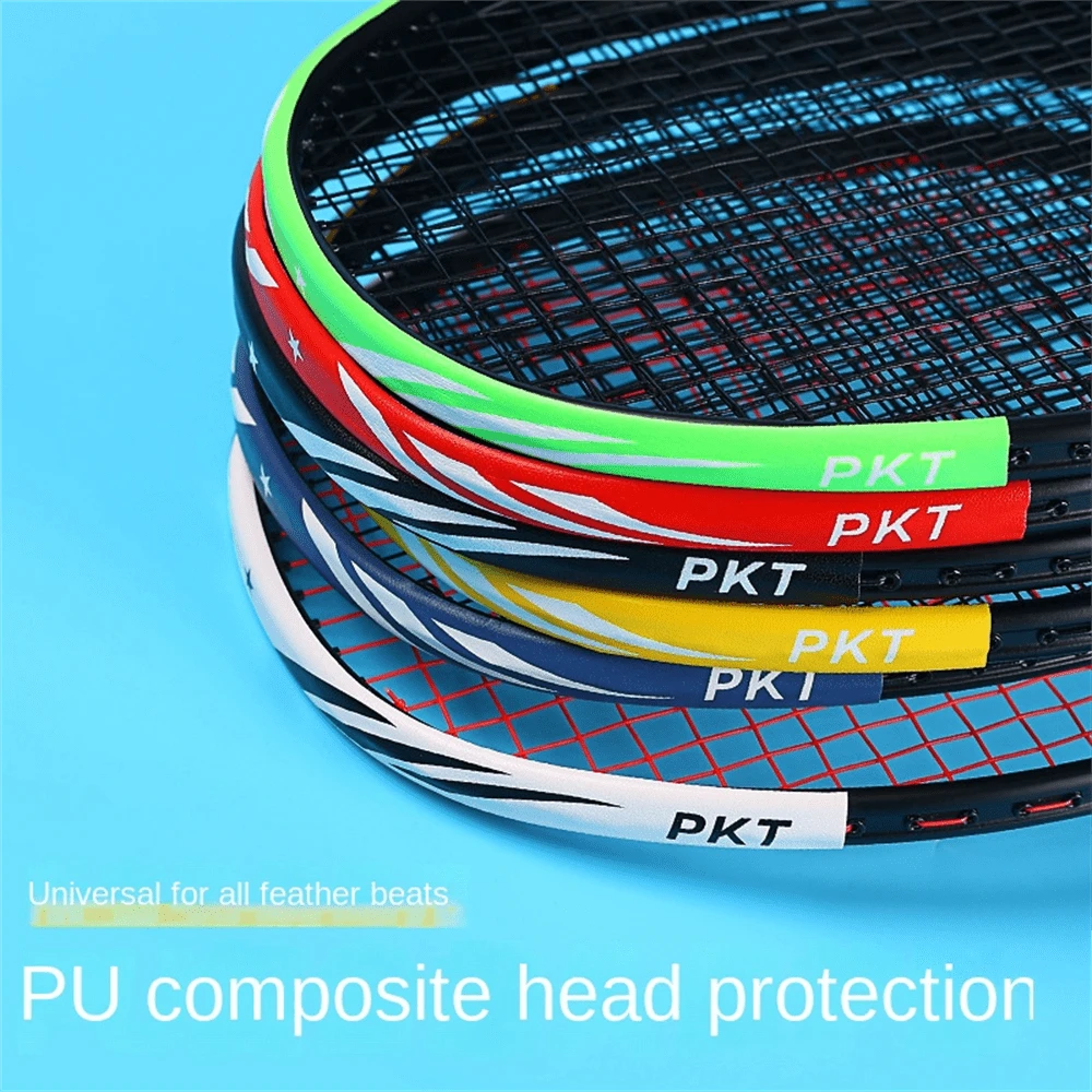 3/5/10 piezas Pegatinas para cabezal de raqueta de bádminton, Película protectora de raqueta, Película protectora antirayado para cuerdas de bádminton, Pegatinas resistentes al desgaste para el marco de la raqueta, Accesorios autoadhesivos de bádminton, Accesorios de raqueta, Antideslizante - Multicolor - Añade 4