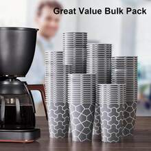 Cốc giấy đựng cà phê 237ml, 10/20/50 chiếc/gói, cốc dùng một lần cho đồ uống nóng, cốc dùng một lần cho đồ uống lạnh. - Khuyến nghị HÀNG ĐẦU - Xem 7