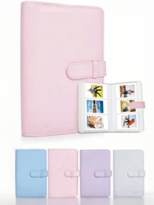 256张容量3英寸PU皮相册，适用于迷你相机 - 多色 - 查看 3