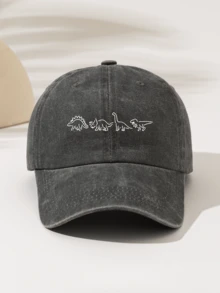 Casquette de baseball unisexe - Imprimé "Quatre lignes de dinosaure", sangle réglable, chapeau léger pour l'extérieur en 4 saisons pour la randonnée, le camping, le port quotidien - Cadeau parfait - Conception facile à laver, couvre-chef décontracté, motif amusant, accessoire de tête confortable, été, plage - Casquette de baseball lavée - Voir 10