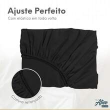 King Size 3-Piece Sheet Set, Hemstitch, 600 Thread Count Cotton - 黑色 - 查看 4