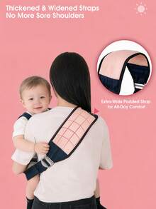 Ba lô cho bé từ 12 tháng tuổi trở lên, thoáng khí, chất liệu lưới, kiểu dáng rộng rãi, có quai xách phía trước. - Nhiều màu - Xem 3