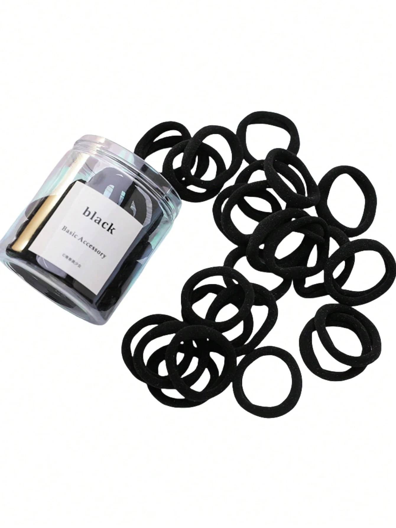 20pcs/200pcs Large 5.3cm Simple Versatile Hair Ties, All-Match Hair Scrunchies Accessories, For Women, Hair Tools, Beauty Accessories, Curly For Women, Fall, Travel, Hair Tools, Accessories Women, Hair Stuff, Fall, For Women, Travel, Women, Hair Accessory, Hair Tools, Beauty Accessories - Multicolor - View 1