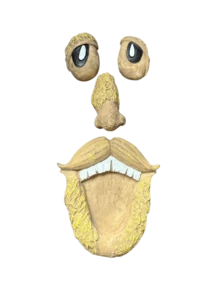 1 món đồ trang trí hình mặt cây, tranh nghệ thuật hình mặt cây ngoài trời, đồ trang trí thân cây hình mặt cây, đồ trang trí cây ngoài trời - Nhiều màu - Xem 9