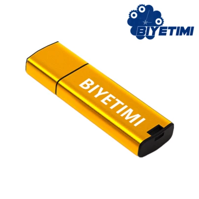 BIYETIMI محرك أقراص فلاش USB 2.0 معدني سعة 32 جيجابايت، 64 جيجابايت، 128 جيجابايت، قلم أقراص إبداعي شخصي هدية موسيقى السيارة عالي السرعة
