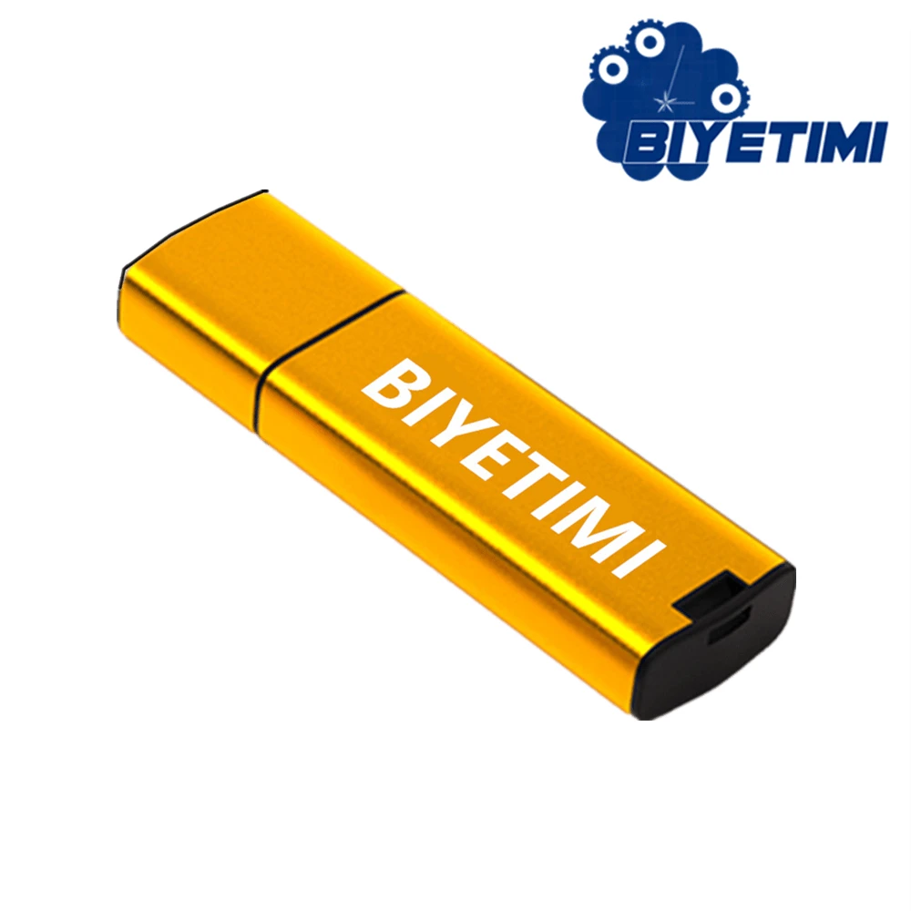 BIYETIMI USB 2.0 金属 U 盘 32GB 64GB 128GB 创意个性化车载音乐礼品 高速 U 盘 - 查看 1
