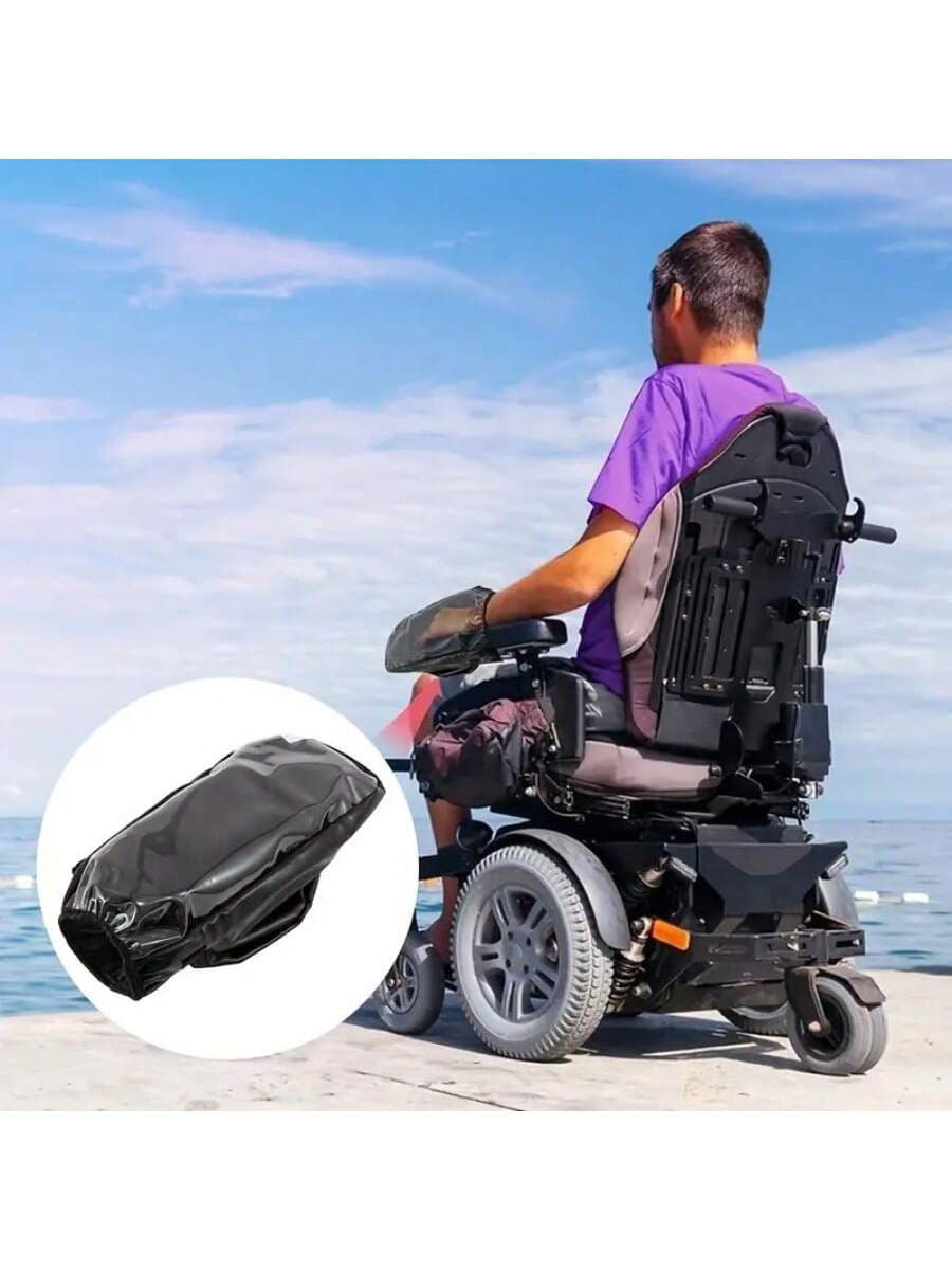 Tấm chắn gió cho cần điều khiển xe lăn màu đen trong suốt, chống gió. - màu đen - Xem 1