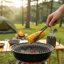 三合一钛合金超轻餐具套装 多功能便携式食物装饰餐具 带啤酒开口设计钛合金勺 - 灰色 - 查看 4