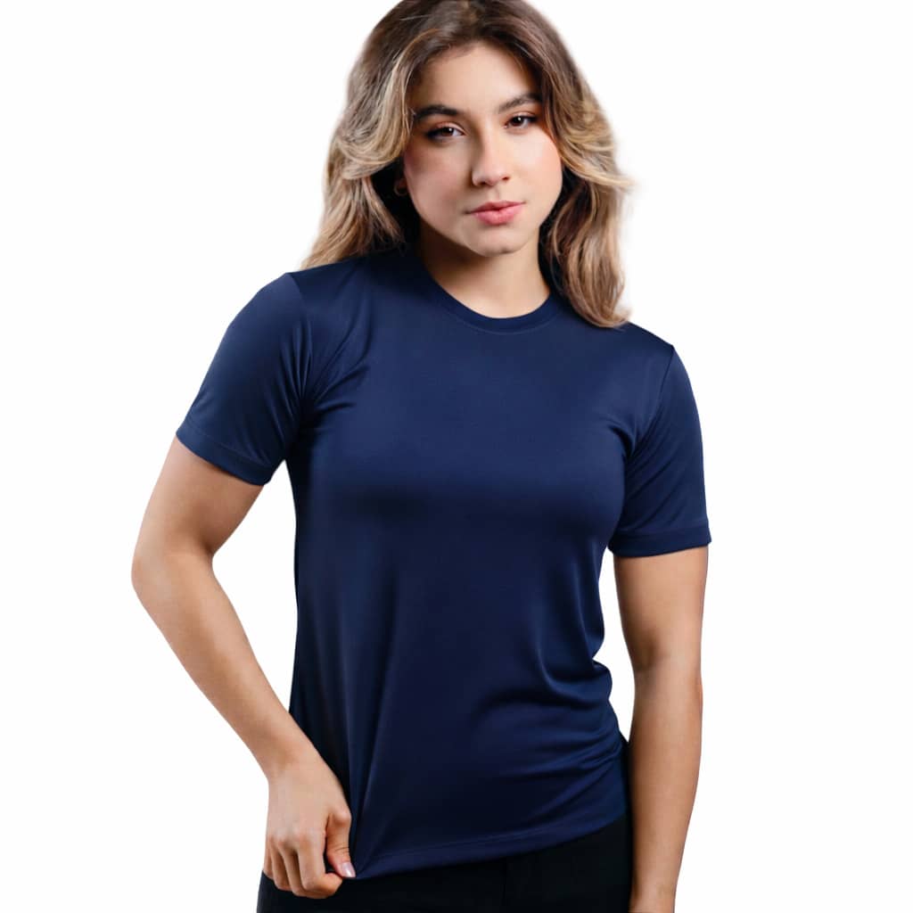 Camiseta Fitness Feminina Academia Dry Fit Lisa Proteção Solar UV Térmica Treino Musculação Academia