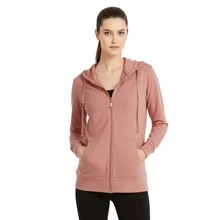 Women's Lightweight Cotton Hoodie Full Zip S-3XL With Pockets Hooded Sweatshirt Jacket Coat Solid Tops Regular & Plus Size Basic Layering Tops Warm Lightweight Cotton Zipper Hoodie Sweatshirt For Women Lady Sweatshirts Long Sleeve Outerwear For Spring Fall Winter Womenswear Activewear Streetwear - 淡紫色 - 查看 6