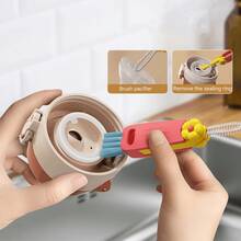 三合一花瓣形可重复使用刷子，用于清洁缝隙和裂缝 - 清潔刷 - 查看 5