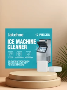 jakehoe 12pcs Ice Maker Cleaning Tablets, Daily Home Ice Maker Cleaning And Descaling Portable Tablets, Suitable For Home Desktop Ice Maker Daily Cleaning And Descaling, Commercial Small Ice Maker, Milk Tea Shop Ice Maker, Refrigerator Built-In Ice Maker Module, Ice Tray Cleaning, Water Dispenser, Water Purifier Water Line Descaling, Dorm, Office, Rental Apartment Small Ice Maker Equipment, Deep Cleaning Before Restarting Long-Term Idle Ice Maker, Remove Limescale, Odor, Stains, - Solid State - View 8
