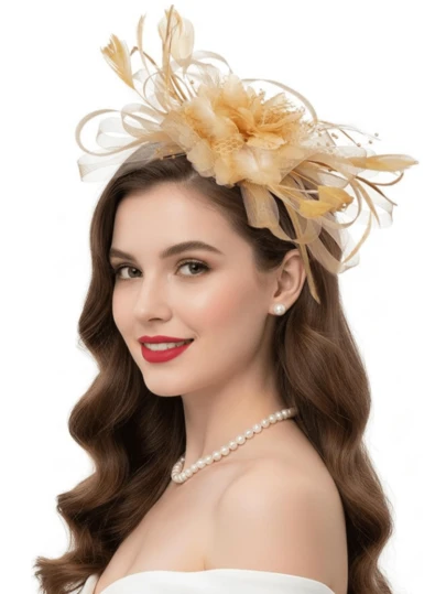 1 Pc Fascinators Hats For Women Tea Party Hats 1950s Kentucky Derby Hats Hair Clip For Bride Wedding Party Birdcage Veil Headband Flower 1920s Headpiece For Horse Race Vintage Hats 50s Outfit Hats 1940s Victorian Hat Pillbox Hats Accessories For Women Girl Birthday Mother's Day Christmas Gift Beauty Home Hair Accessories