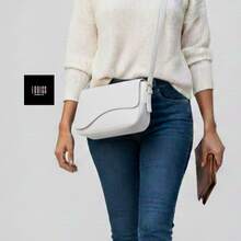 Women's Versatile Shoulder Bag For Work And Leisure, Premium Craftsmanship - White - View 2