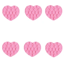Paquete de 6 ventosas de silicona con forma de corazón multifuncionales de doble cara, accesorio para grabación de video y selfie de teléfonos móviles, fuerte adherencia, ventosas de teléfono móvil multifuncionales, regalo de boda y fiesta de cumpleaños - Multicolor - Ver 13
