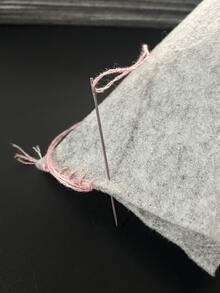 20pcs 13cm*13cm Grey Felt Fabric, Suitable For Embroidery, Punch Embroidery Base, Small Hanging Decorations, Handmade Crafts - Felt Cloth (grey) - View 5