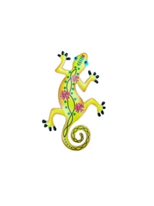 1 cái/4 cái Đồ trang trí tắc kè bằng kim loại nhiều màu sắc, thích hợp cho vườn, sân, hàng rào, treo ngoài trời, trang trí hiên nhà, vật dụng làm vườn sáng tạo - A - Xem 13