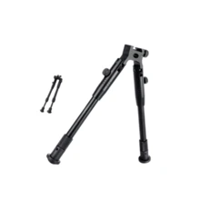 Trípode de caza para exteriores/Bípode metálico plegable y extensible de boca plana de 0.78 pulgadas, 3 opciones de tamaño para accesorios de caza al aire libre - Negro - Ver 2