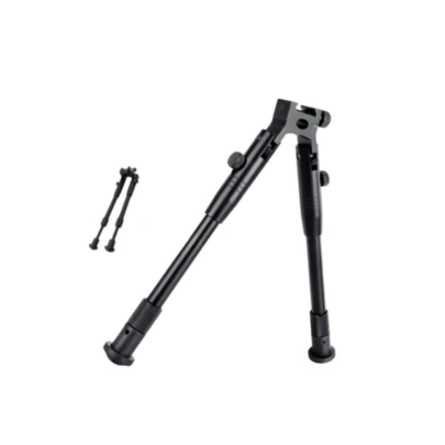 Trípode de caza para exteriores/Bípode metálico plegable y extensible de boca plana de 0.78 pulgadas, 3 opciones de tamaño para accesorios de caza al aire libre