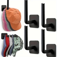 1/2/4pcs Space-Saving Self-Adhesive Hooks - No Drilling Wall Mounted, Can Hang Keys, Hats, Towels Etc. - Ideal For Entryway, Hallway, Bathroom, Dorm, Also Suitable For Gender Reveal Party, Birthday, Wedding, Gathering, Perfect Gift For Coworkers, Friends, Family, Back To School - Multicolor - View 11