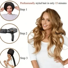 1 chiếc máy sấy tóc, mũ sấy tóc, mũ sấy tóc, mũ sấy tóc, mũ giữ nhiệt, máy sấy tóc, mũ giữ nhiệt - màu đen - Xem 4