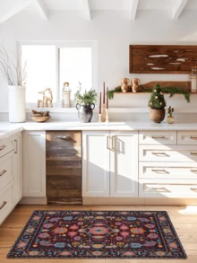 1 tấm thảm trải sàn/thảm chùi chân/thảm trang trí kiểu Ba Tư cổ điển, chất liệu giả len mềm mại, họa tiết hoa văn hình học, phong cách Bohemian-Ma-rốc, thích hợp cho phòng tắm, nhà bếp, lối vào, hành lang, đầu giường, phòng khách, phòng ngủ, có thể giặt máy quanh năm. Trang trí nhà cửa. - Nhiều màu - Xem 6