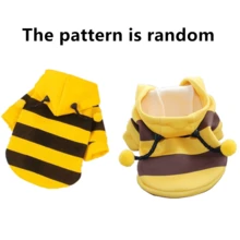 1pc Pet Sweatshirt, Pet Bee Transformation Outfit, Suitable For All Season, Fits Pets Under 8kg - Yellow - View 3