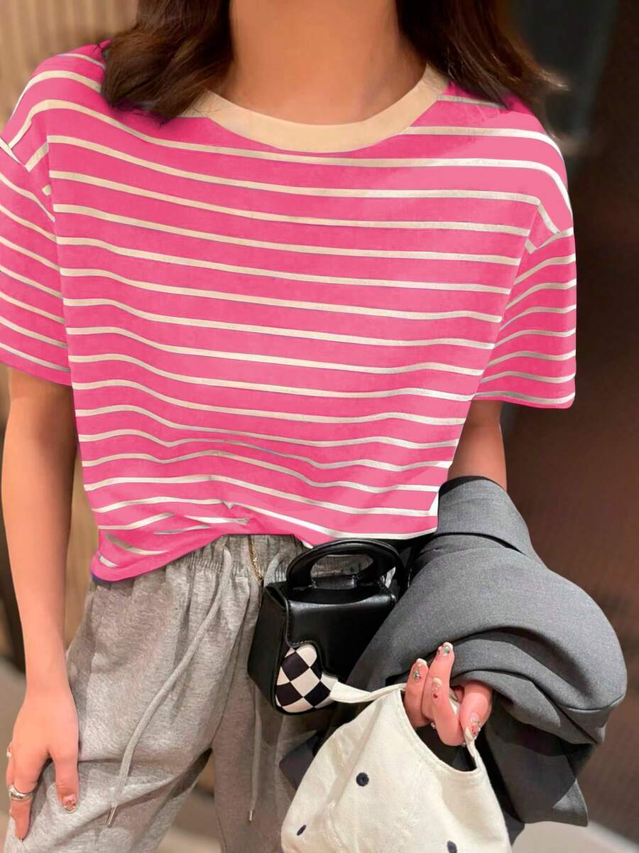 K&K FASHION Women T-Shirts - Rosa - Ver 1