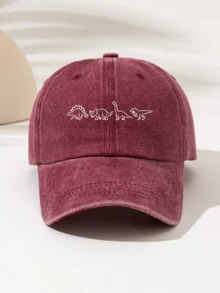 Casquette de baseball unisexe - Imprimé "Quatre lignes de dinosaure", sangle réglable, chapeau léger pour l'extérieur en 4 saisons pour la randonnée, le camping, le port quotidien - Cadeau parfait - Conception facile à laver, couvre-chef décontracté, motif amusant, accessoire de tête confortable, été, plage - Casquette de baseball lavée - Voir 16