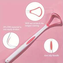 1pc/4pcs Boost Your Oral Hygiene With This Tongue Scraper! Designed To Effectively Remove Bacteria, Food Debris, And Tongue Coating, It Helps Fight Bad Breath And Promotes A Cleaner Mouth. The Ergonomic Handle Ensures Easy Grip And Control, While The Curved Head Fits The Tongue's Shape Perfectly. - Multicolor - View 5