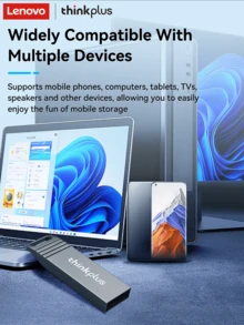 Lenovo 联想 USB2.0 高速闪存盘，传输稳定，金属外壳，坚固耐用，带挂孔设计，小巧便携，8g/16g/32g/64g 多种容量可选，兼容收音机、电脑、音响等设备。 - 查看 8
